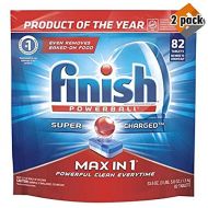 Finish - Max in 1-82ct - Dishwasher Detergent - Powerball - Dishwashing Tablets - Dish Tabs, 2 Pack