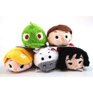 Disney Tsum Tsum Mini Plush Collection, Tangled, Set of 5: Rapunzel, Flynn Rider, Maximus, Pascal and Mother Gothel