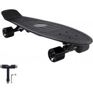 WHOME Skateboard Complete for Adults and Beginners - 27 Inch Cruiser Skateboard Complete for Cruising Commuting Rolling Around T-Tool Included