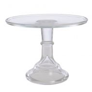 Mosser Glass 10 Footed Cake Plate - Crystal
