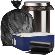 Plasticplace 12-16 Gallon Trash Bags on Rolls 0.8 Mil, 24W x 32H, Black, 500/Case