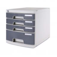 ZCCWJG File Cabinet, Plastic Storage Cabinet, Desk Storage Box, Lockable Data Cabinet, 4 Layers, 30.2 39.5 32.5CM