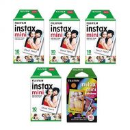 Fujifilm INSTAX Mini Instant Film Twin Pack (White)X2,Fujifilm INSTAX Mini Instant Film (Rainbow)X1,Value Pack