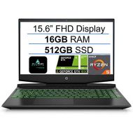 Newest HP Pavilion 15.6 FHD Gaming Laptop, AMD 3rd Gen 6-Core Ryzen 5 4600H(Up to 4.0Ghz), NVIDIA GeForce GTX 1650, 16GB DDR4 RAM, 512GB SSD, B&O Audio, Backlit Keyboard, HDMI, Win