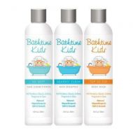 Bathtime Kids Natural Kids Skin Care Trio: Squeeky Clean Hair Shampoo, So Soft Hair Conditioner & Top to Toe Body Wash - Hypoallergenic, Safe & Gentle. No Toxins or Chemicals
