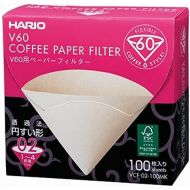 Hario VCF-02-100MK Filter-Papier fuer 02Tropfer Misarashi, 1 Box