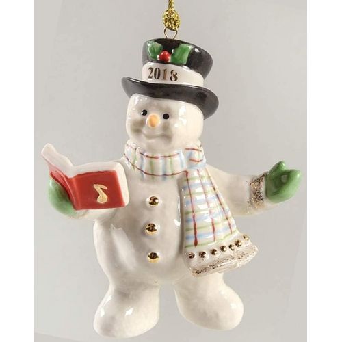 레녹스 Lenox 2018 Snowy Song Snowman Ornament