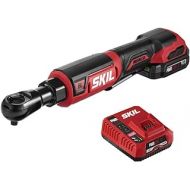 SKIL PWR CORE 12 Brushless 12V 3/8 Inch Ratchet Wrench Kit Includes 2.0Ah Lithium Battery and PWR JUMP Charger - RW5763A-10