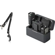 RØDE PSA1+ Professional Studio Arm with Spring Damping and Cable Management & DJI Mic (2 TX + 1 RX + Charging Case), Wireless Lavalier Microphone, 250m (820 ft.) Range