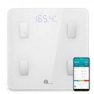 1 BY ONE 1byone Bluetooth Body Fat Scale with Manage App, Smart Wireless Digital Bathroom Scale for Body...