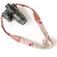 Alled Camera Strap Neck, Adjustable Vintage Floral PInk Camera Straps Shoulder Belt for Women /Men,Camera Strap for Nikon / Canon / Sony / Olympus / Samsung / Pentax ETC DSLR / SLR