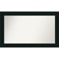 Amanti Art Outer 41 x 25 Wall Mirror, Choose Your Custom Size Large, Corvino Black Wood