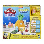 [아마존베스트]Play-Doh Builder Spongebob Squarepants Pineapple House Toy Building Kit for Kids 5 Years and Up with 8 Cans of Non-Toxic Modeling Compound