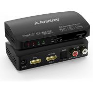 Avantree HAX04 HDR HDMI ARC Audio Extractor with Optical and Analog Audio Output Supporting lossy and Lossless Surround Sound, UHD 4K @ 60Hz, HDMI 2.0, HDCP 2.2, Pass-Through CEC w