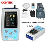 CONTEC Ambulatory Blood Pressure Monitor+Software 24h NIBP Holter 3 Cuffs(Child,Adult,Adult Large) Newest