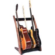 GR3 Curve 3 Way Customisable Guitar Rack for Guitars and Cases - Walnut