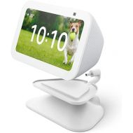 Echo Show 5 (3rd Gen) Adjustable Stand with USB-C Charging Port | Glacier White