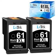 LxTek Remanufactured Ink Cartridge Replacement for HP 61XL 61 XL to Compatible with Envy 4500 5530 5535, DeskJet 2540 1010, OfficeJet 4632 4634, Shows Accurate Ink Level (High Yiel