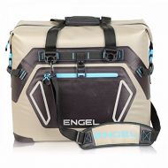 Engel Coolers High Performance 30 Liter Waterproof Soft Sided Cooler Tan Bag with Adjustable Shoulder Strap, Bottle Opener, & Water Resistant Fabric