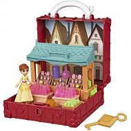 Disney Frozen Pop Adventures Village Set Pop Up Playset with Handle, Including Anna Small Doll Inspired by The Frozen 2 Movie Toy for Kids Ages 3 & Up