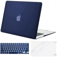 [아마존베스트]MOSISO Plastic Hard Shell Case & Keyboard Cover & Screen Protector Only Compatible with MacBook Air 13 inch (Models: A1369 & A1466, Older Version 2010-2017 Release), Navy Blue