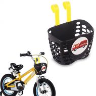 MINI-FACTORY Kids Bike Basket, Cute Fire Truck Pattern Bicycle Handlebar Basket for Boy - Fire Truck