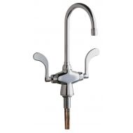 Chicago Faucets 50-317XKAB Commercial Grade Single Hole Kitchen Faucet with Wris, Chrome