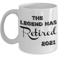 [아마존베스트]Love This Mug Retirement Present for Women, Men - The Legend Has Retired 2021 Coffee Mug - Funny Cup for a Fireman, Police Officer, Nurses, Teachers, Coworkers, Dad, Mom, Friend - 11oz Tea Cup