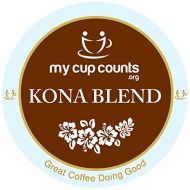 My Cup Counts K Cup Coffee, Kona Blend, 48 Count