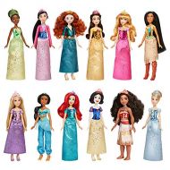Disney Princess Royal Collection, 12 Royal Shimmer Fashion Dolls with Skirts and Accessories, Toy for Girls 3 Years Old and Up (Amazon Exclusive), 10 inches