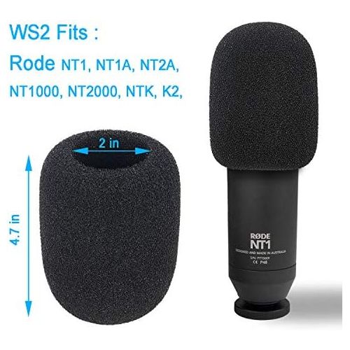  [아마존베스트]Rode NT1A Microphone Stand with Pop Protection - Microphone Arm with Wind Protection for Rode NT1A, NT2 A, NTK, K2 Rode Podcaster by YOUSHARES