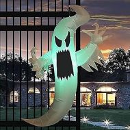 GOOSH 5FT Inflatable Halloween Hunting Ghost Blow Up Yard Decoration Clearance with LED Lights Built-in for Holiday/Party/Yard/Garden
