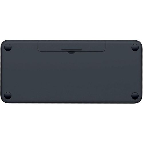 로지텍 Logitech K380 Multi-Device Bluetooth Keyboard (Dark Gray) Bundle with Knox Gear USB Bluetooth 4.0 Dongle Adapter (2 Items)