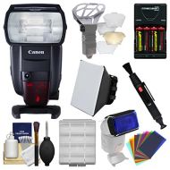 Canon Speedlite 600EX II-RT Flash with Soft Box + Diffuser Bouncer + Color Gels + Batteries & Charger + Kit