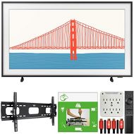 Samsung QN50LS03AA 50 Inch The Frame QLED 4K Smart TV (2021) Bundle with TaskRabbit Installation Services + Deco Gear Wall Mount + HDMI Cables + Surge Adapter