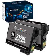 Valuetoner Remanufactured Ink Cartridge Replacement for Epson 212 XL 212XL T212 XL Used to Expression XP 4105 XP 4100， Workforce WF 2830 WF 2850 Printer (Black, 2-Pack)