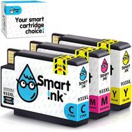 Smart Ink Compatible Ink Cartridge Replacement for HP 932XL 933XL 932 XL 933 (3 Combo Pack) to use with HP Officejet 6600 6100 6700 7110 7510 7610 7612 7510 Printers (Cyan, Magenta