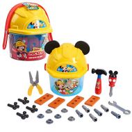 Disney Junior Mickey Mouse Handy Helper Tool Bucket Construction Role Play Set, 25 pieces, by Just Play