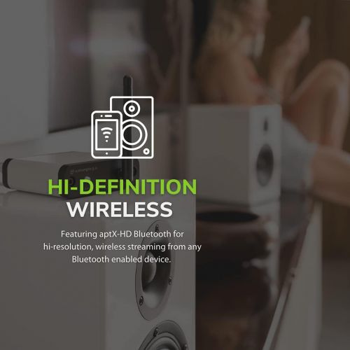  [아마존베스트]Audioengine HD6 Wireless Speaker | Desktop Monitor Speakers | Home Music System aptX HD Bluetooth, 150W Powered Bookshelf Stereo Speakers, AUX Audio, USB, Optical, RCA, 24-bit DAC