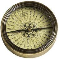 [아마존베스트]-Service-Informationen Antique Baroque Table Compass, Liquid Compass, Brass patinised