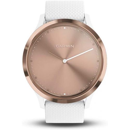  Amazon Renewed Garmin vivomove HR, Hybrid Smartwatch for Men and Women, White/Rose Gold (Renewed)