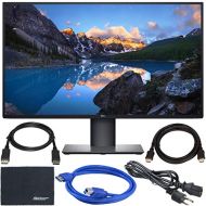 AOM Dell U2720Q UltraSharp 27 16:9 HDR 4K IPS Monitor + Display Port Cable + ZoomSpeed HDMI Cable + USB 3.0 Cable + Microfiber Cleaning Cloth Monitor Bundle