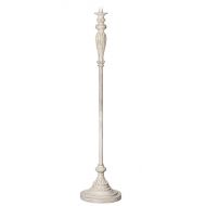 Vintage Chic Floor Lamp Base Antique White for Living Room Reading Bedroom Office - 360 Lighting