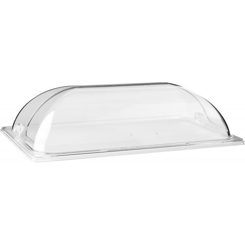  Winco Polycarbonate Dome Flip Cover, Full Size, Medium, Clear