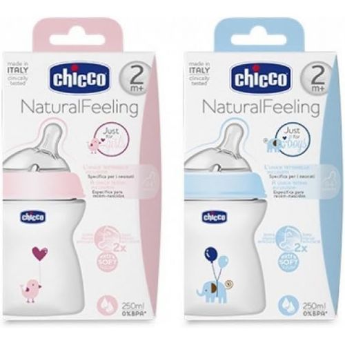 치코 Chicco Feeding Bottle Natural Feeling 2 Months For Children 250ml