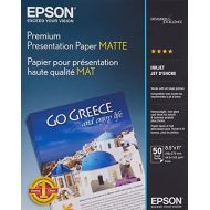 Epson Heavyweight 8.5x11 Matte Paper, 50 Sheets (S041257),