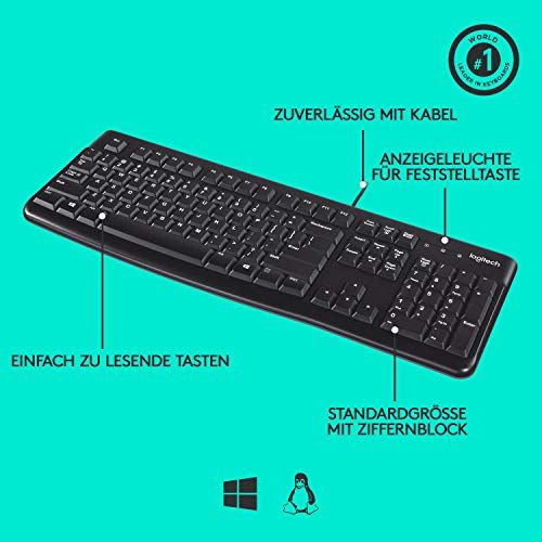 로지텍 [아마존베스트]Logitech K120 Business Keyboard (QWERTZ - German Layout)