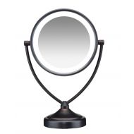 Conair Natural Daylight Double-Sided Lighted Makeup Mirror - Lighted Vanity Makeup Mirror; 1x/10x...