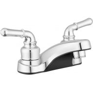 Pacific Bay Lynden Bathroom Faucet - Brushed Satin Nickel Plating Over ABS Plastic
