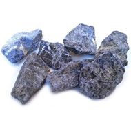 Reiki Crystal Products Natural Sodalite Rough Stones Raw Stone for Reiki Healing and Vastu Correction Protection Concentration Spirituality and Increasing Creativity Raw Rough St